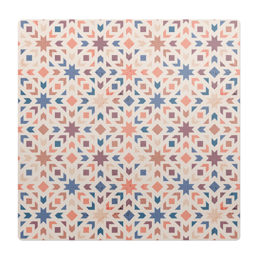 Podkładka pod krzesło obrotowe Geometryczny wzór retro