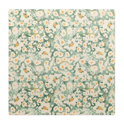 Mata pod fotel ochrona paneli Kwiatowy wzór retro