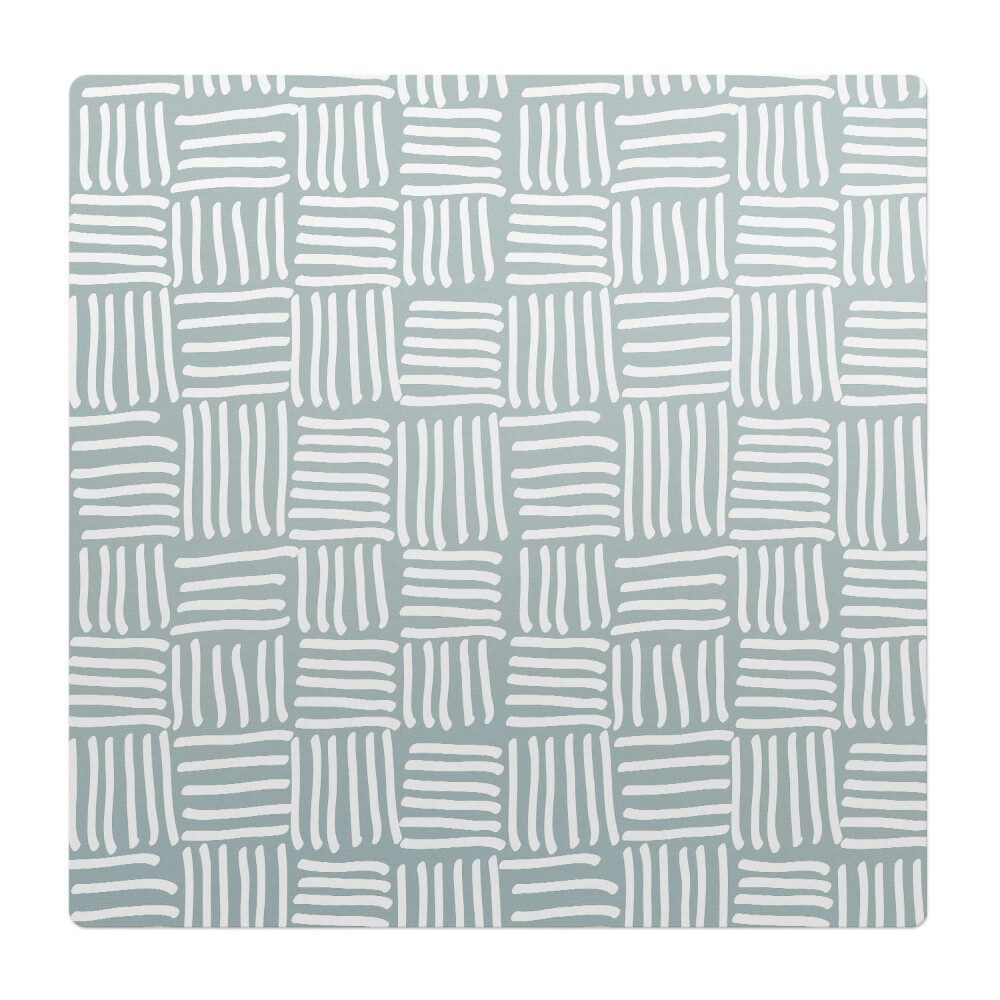 Mata pod krzesło do biura Geometryczny wzór linii