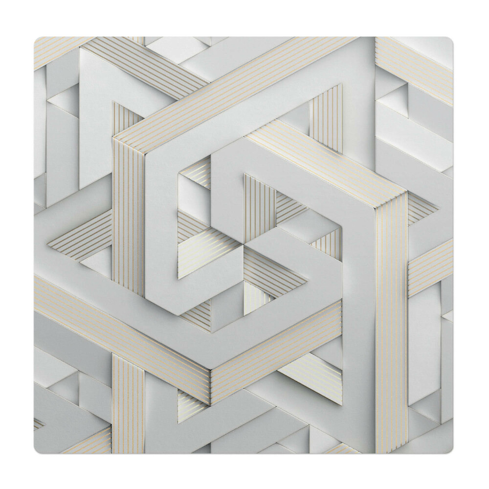 Podkładka pod krzesło obrotowe Geometryczny splot