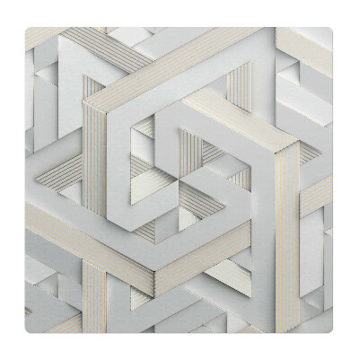 Podkładka pod krzesło obrotowe Geometryczny splot