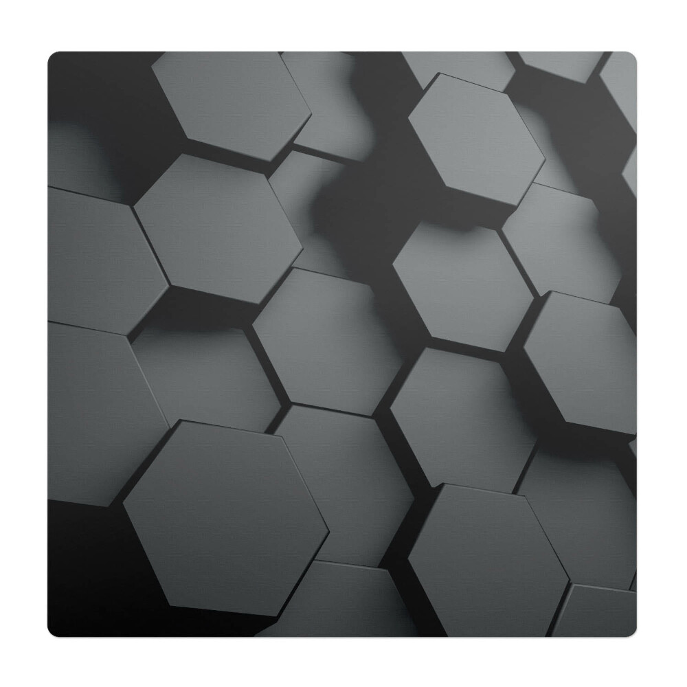 Mata pod fotel ochrona paneli Geometryczne heksagony