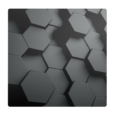 Mata pod fotel ochrona paneli Geometryczne heksagony