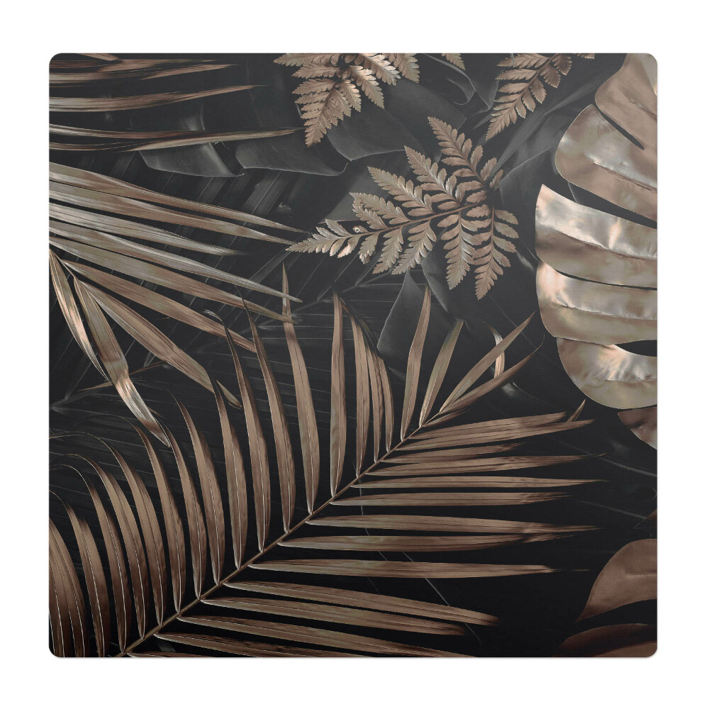 Mata na podłogę pod krzesło Liście tropikalne