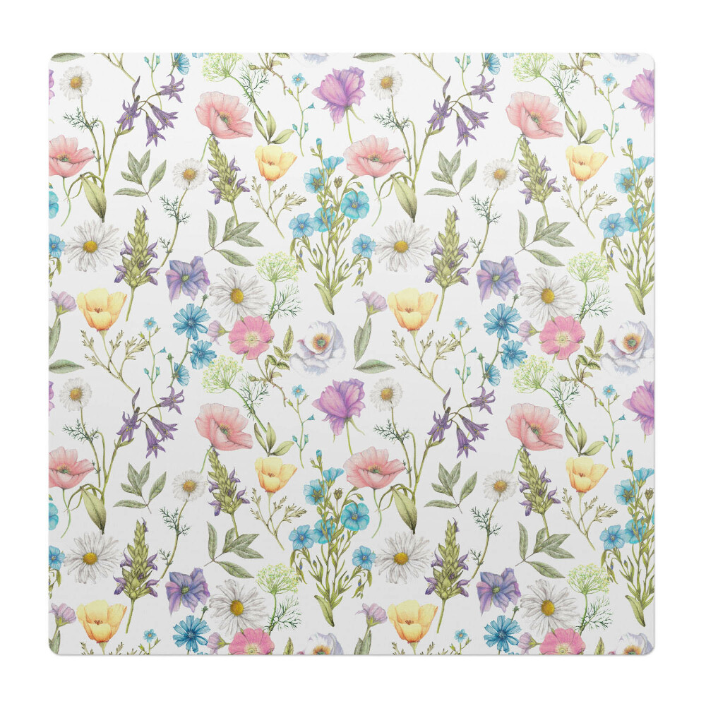 Mata na podłogę pod krzesło Kwiatowy wzór vintage