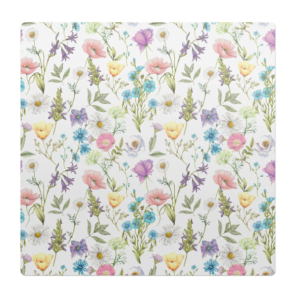 Mata na podłogę pod krzesło Kwiatowy wzór vintage