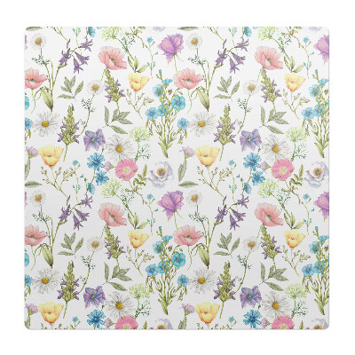 Mata na podłogę pod krzesło Kwiatowy wzór vintage