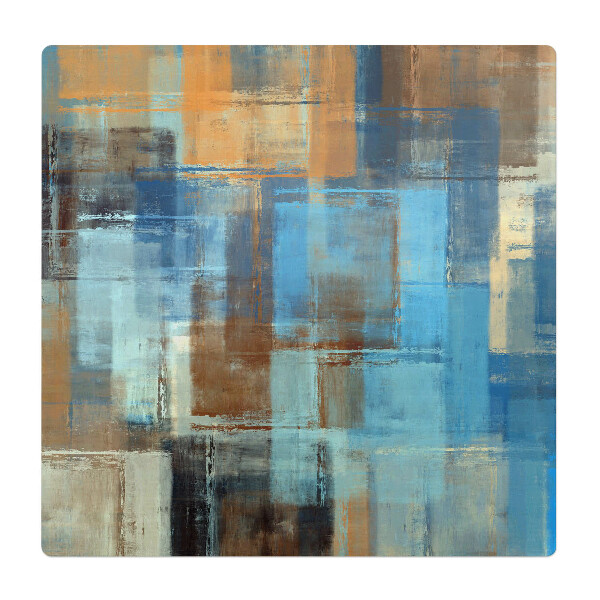 Mata na podłogę pod krzesło Abstrakcyjne prostokąty