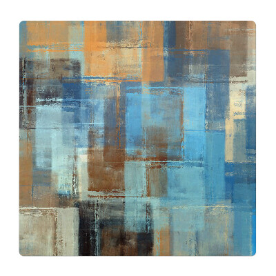 Mata na podłogę pod krzesło Abstrakcyjne prostokąty