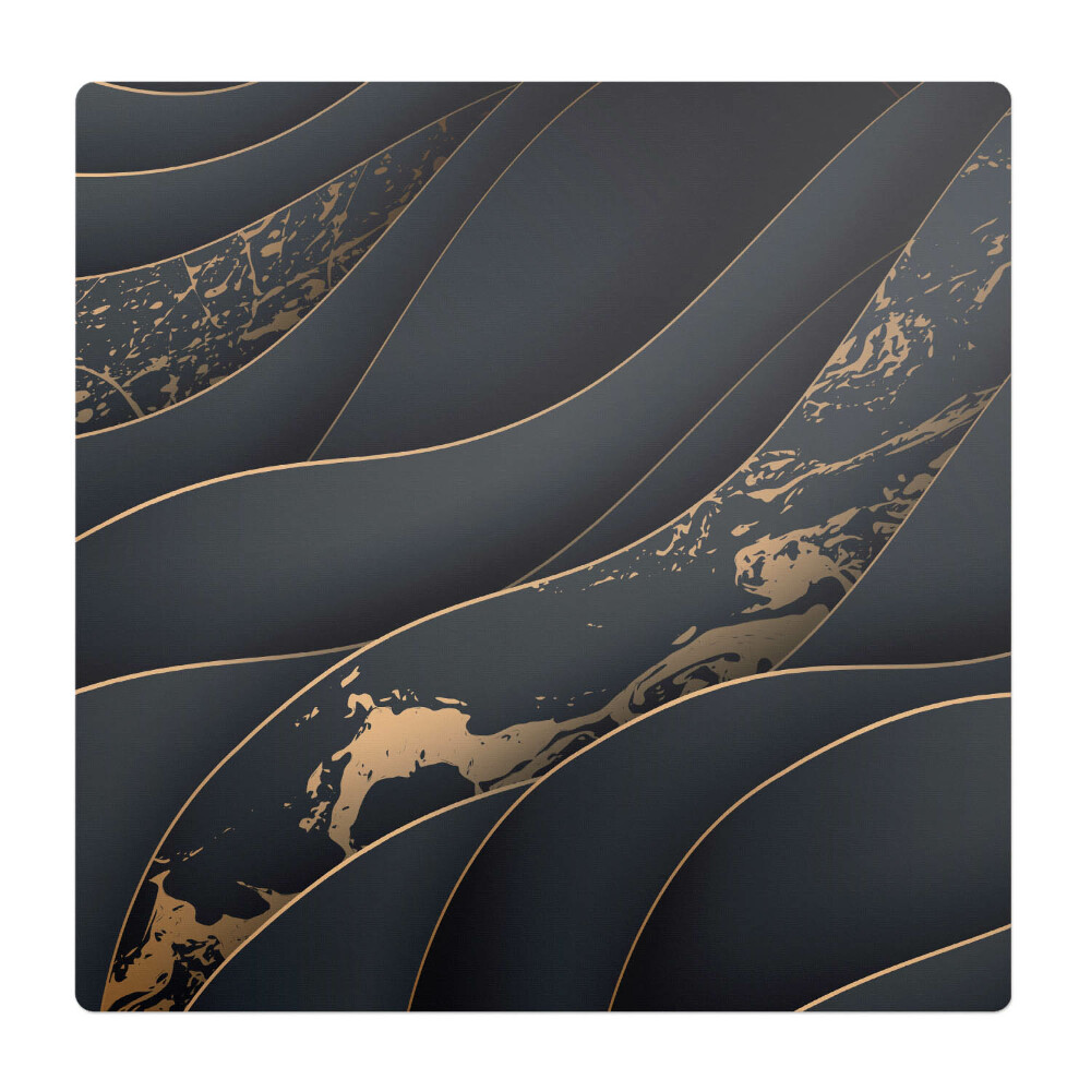 Mata pod fotel ochrona paneli Faliste linie z plamami