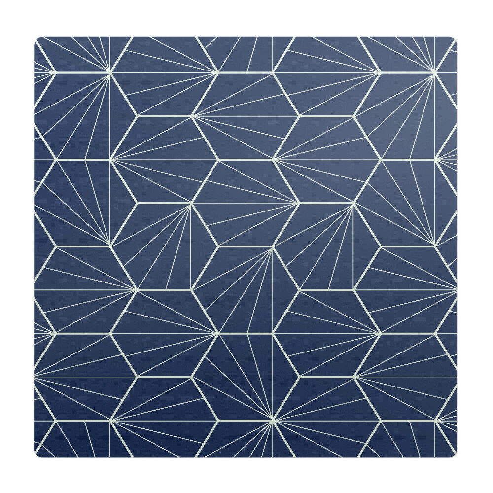 Mata pod fotel ochrona paneli Geometryczny wzór