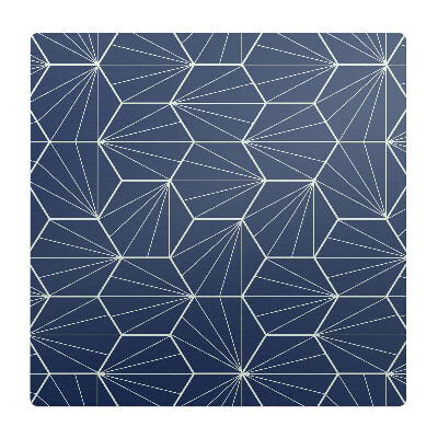 Mata pod fotel ochrona paneli Geometryczny wzór