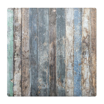 Mata pod krzesło do biura Stare deski vintage