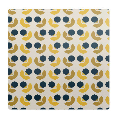 Mata pod fotel ochrona paneli Geometryczny wzór kwiatowy