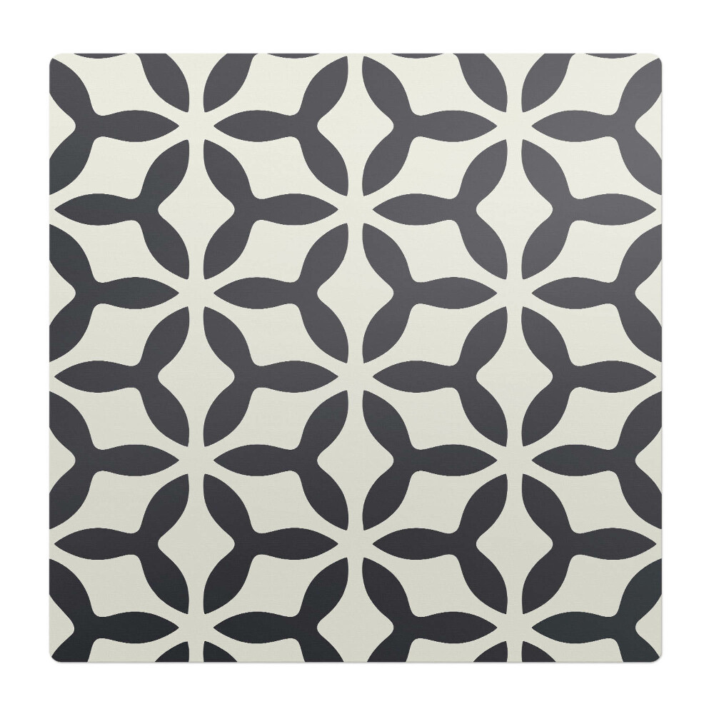 Mata pod fotel biurowy Geometryczny wzór kwiatowy