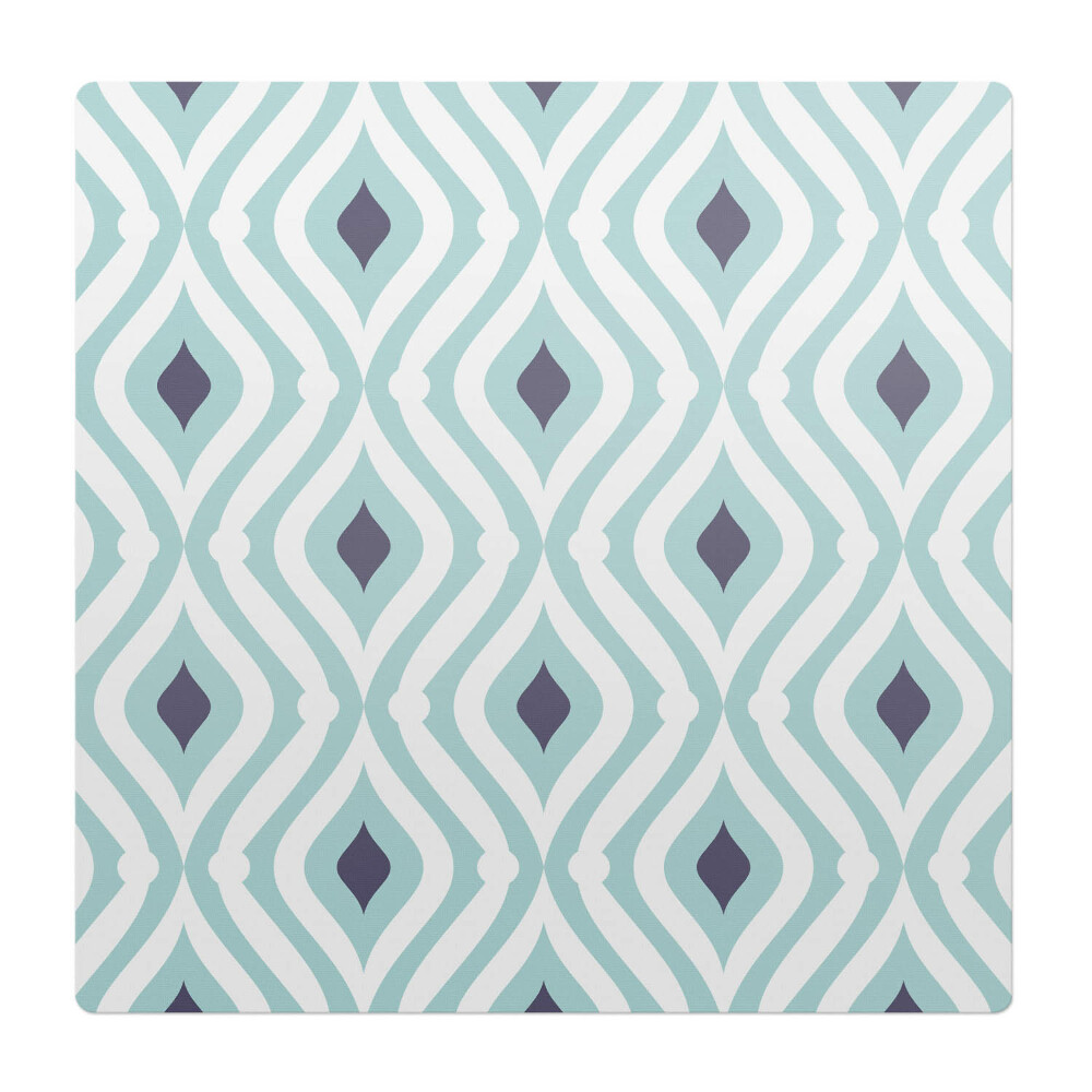 Mata pod fotel biurowy Geometryczny wzór retro