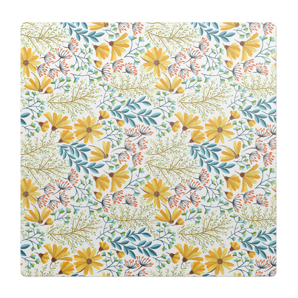 Podkładka pod krzesło obrotowe Kwiatowy wzór vintage