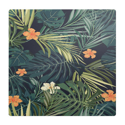 Podkładka pod krzesło Tropikalne liście kwiatu