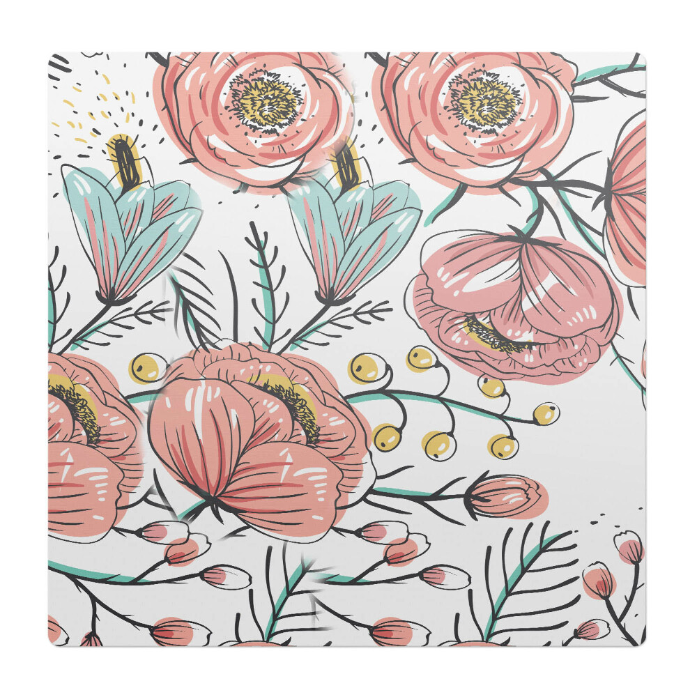 Podkładka pod krzesło Kwiatowy wzór retro