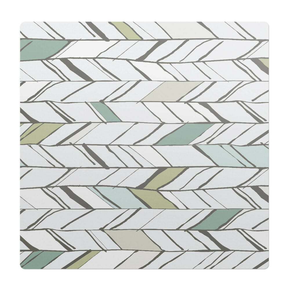 Mata na podłogę pod krzesło Liście w jodełkę