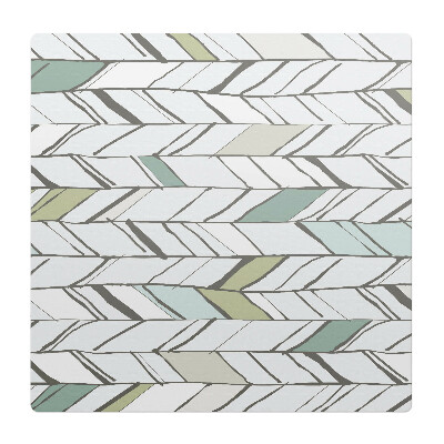 Mata na podłogę pod krzesło Liście w jodełkę