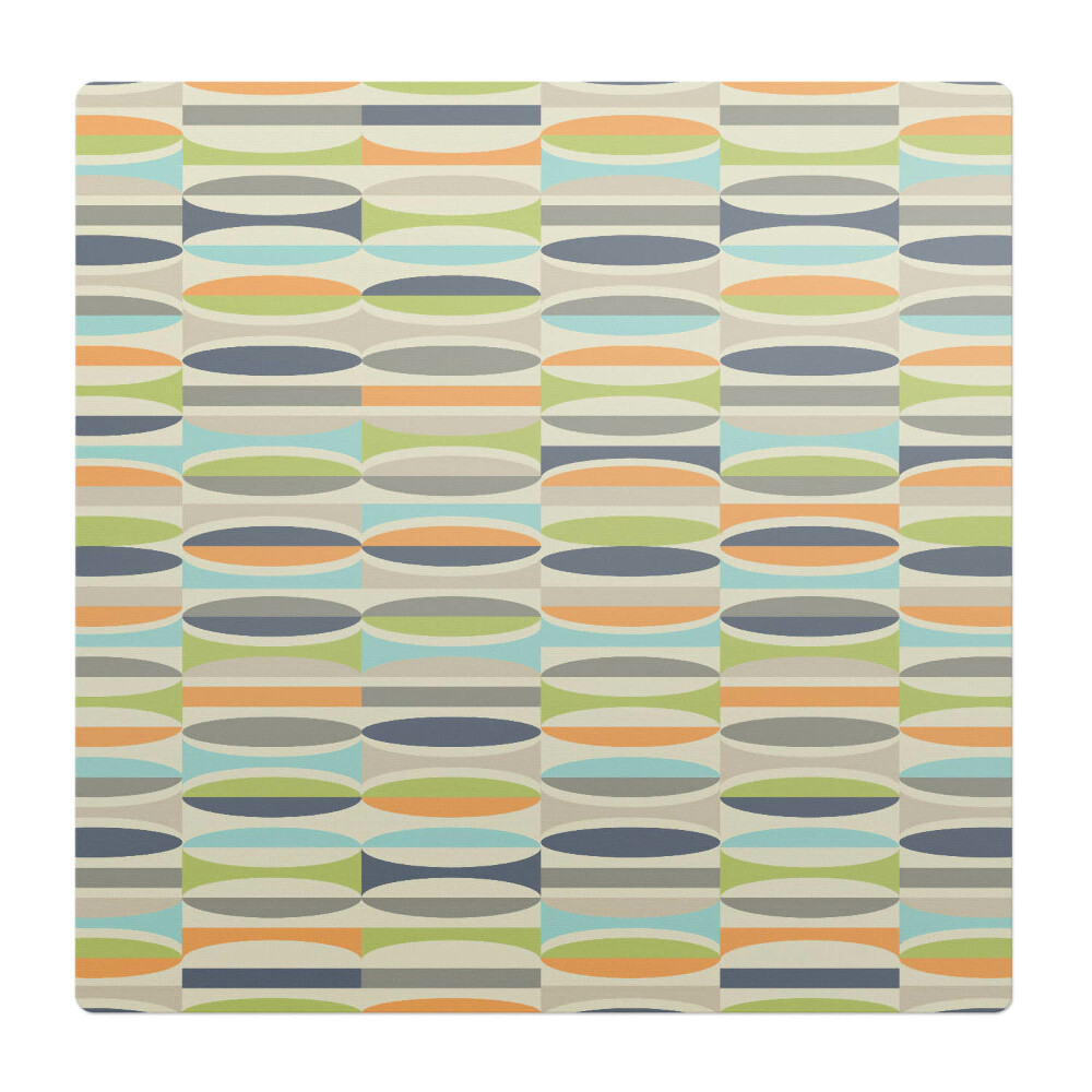 Podkładka pod krzesło obrotowe Owalny wzór retro