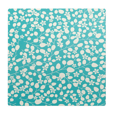 Podkładka pod krzesło obrotowe Kwiatowy wzór liściasty