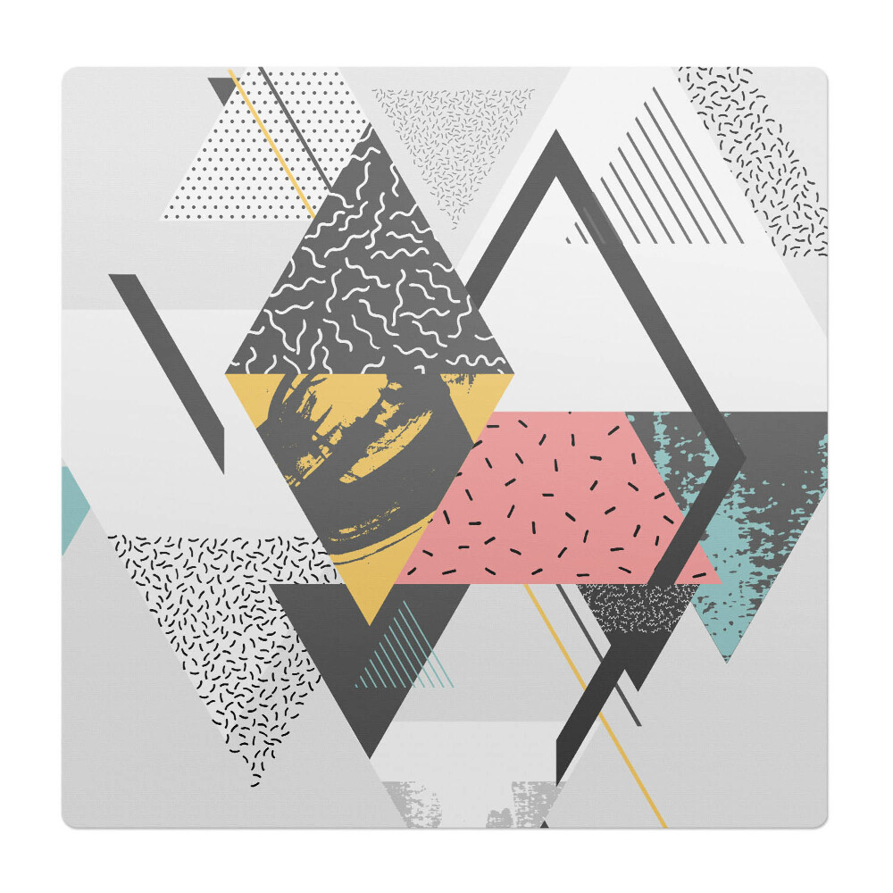 Podkładka pod krzesło obrotowe Geometryczne trójkąty