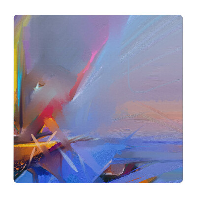 Mata pod fotel biurowy Abstrakcyjne pociągnięcia