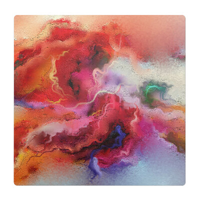 Podkładka pod krzesło obrotowe Abstrakcyjna burza kolorów