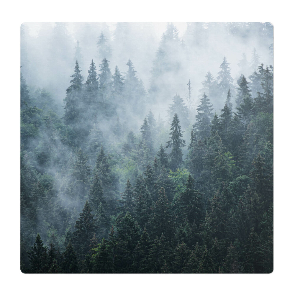 Mata pod fotel biurowy Mglisty las iglasty