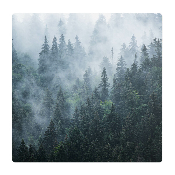 Mata pod fotel biurowy Mglisty las iglasty