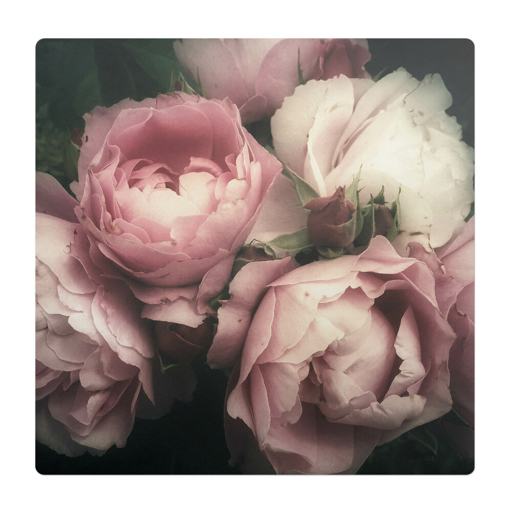 Mata pod fotel ochrona paneli Bukiet różanych kwiatów