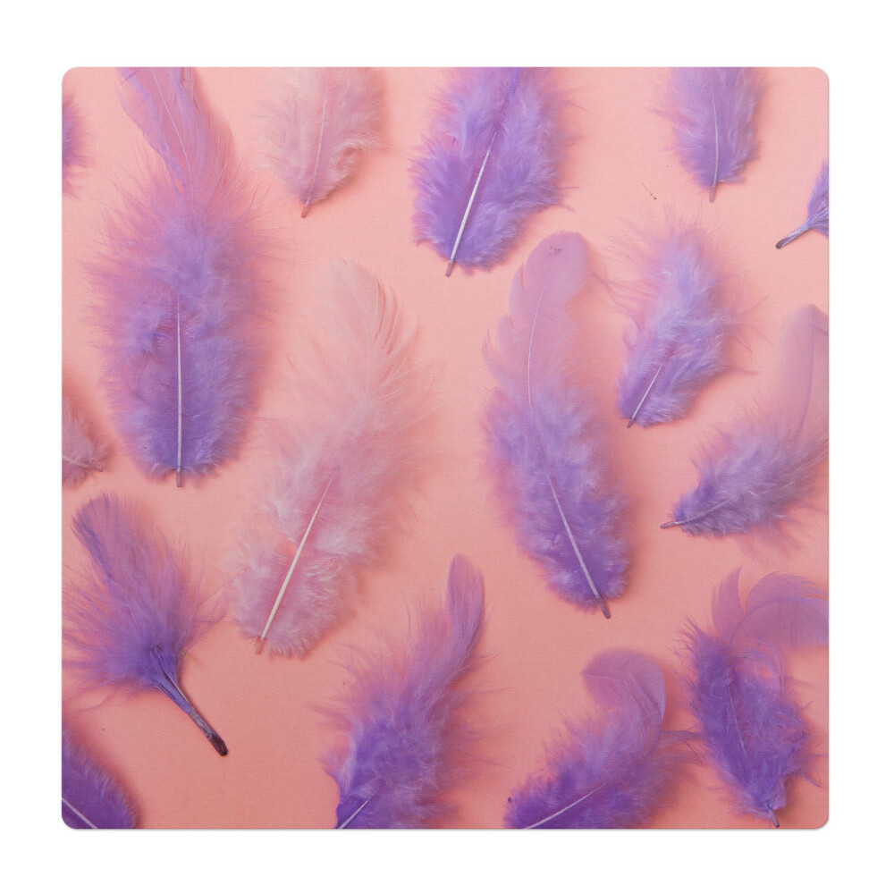 Podkładka pod krzesło Pióra na pastelowym tle