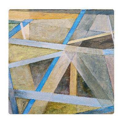 Mata pod krzesło do biura Geometryczne linie