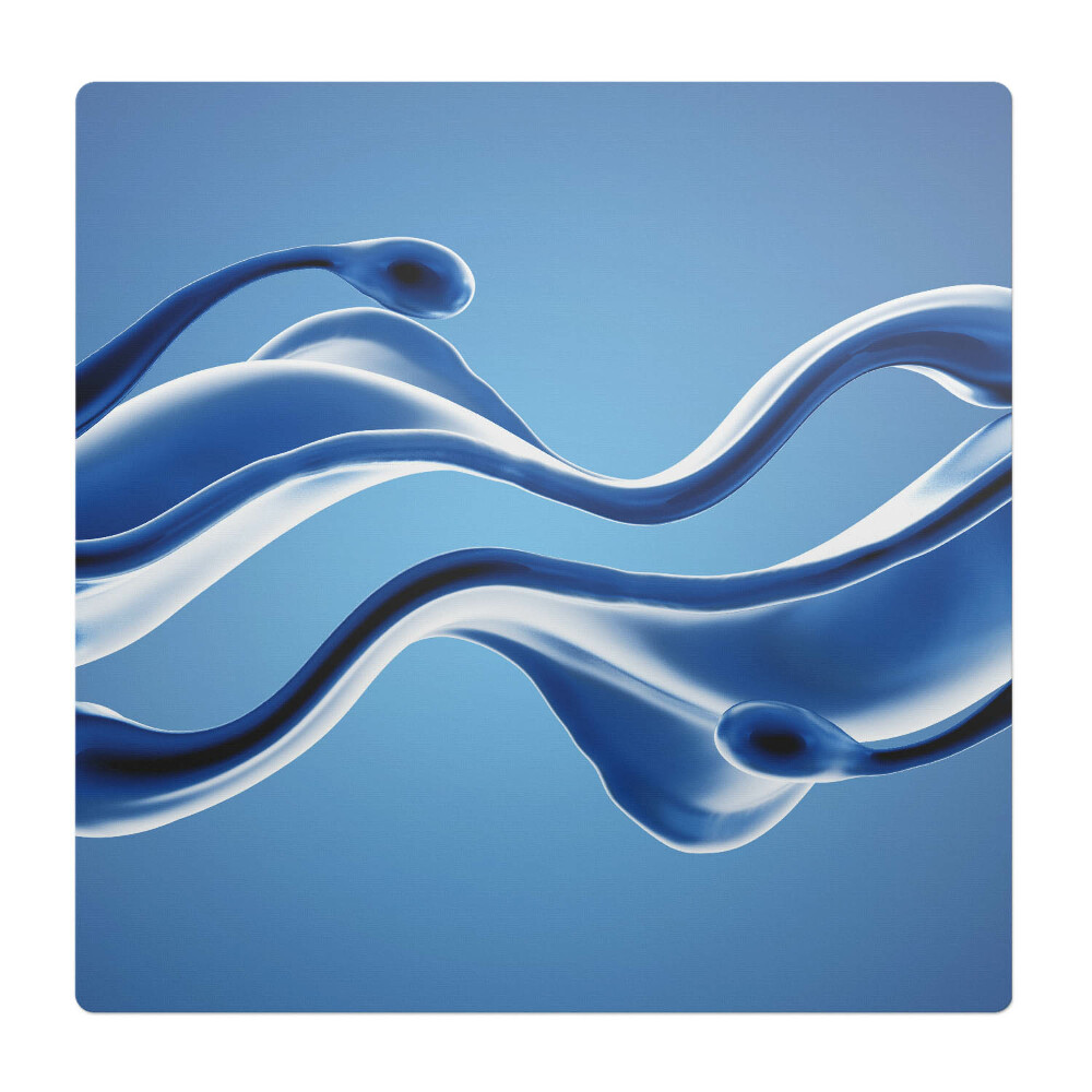 Mata pod fotel biurowy Abstrakcyjne fale