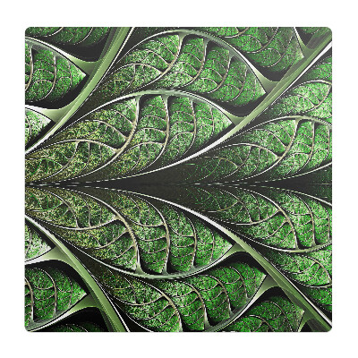 Mata na podłogę pod krzesło Liściasty fraktal