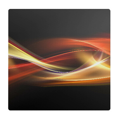 Mata pod krzesło do biura Abstrakcyjne fale