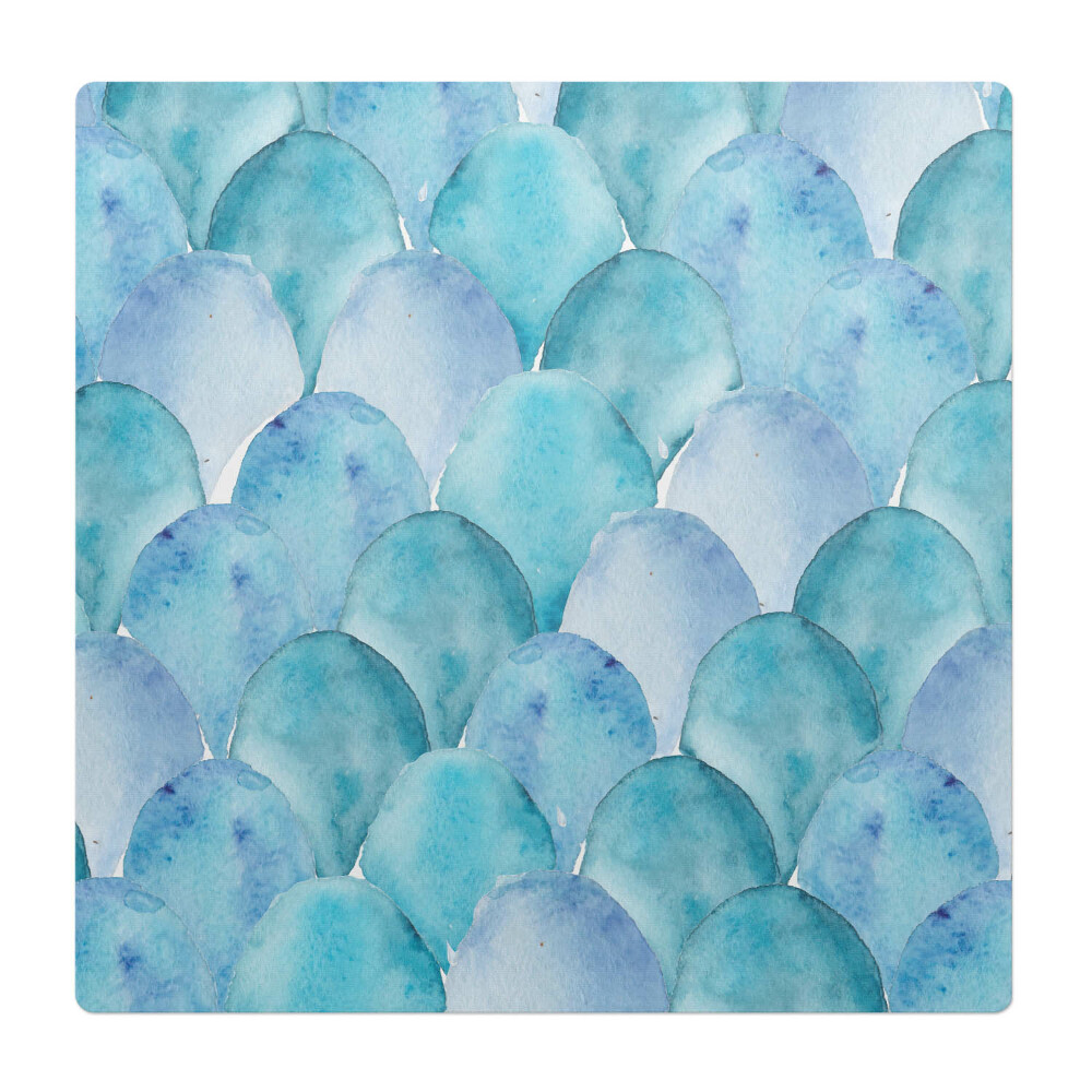 Mata pod krzesło do biura Akwarelowe łuski