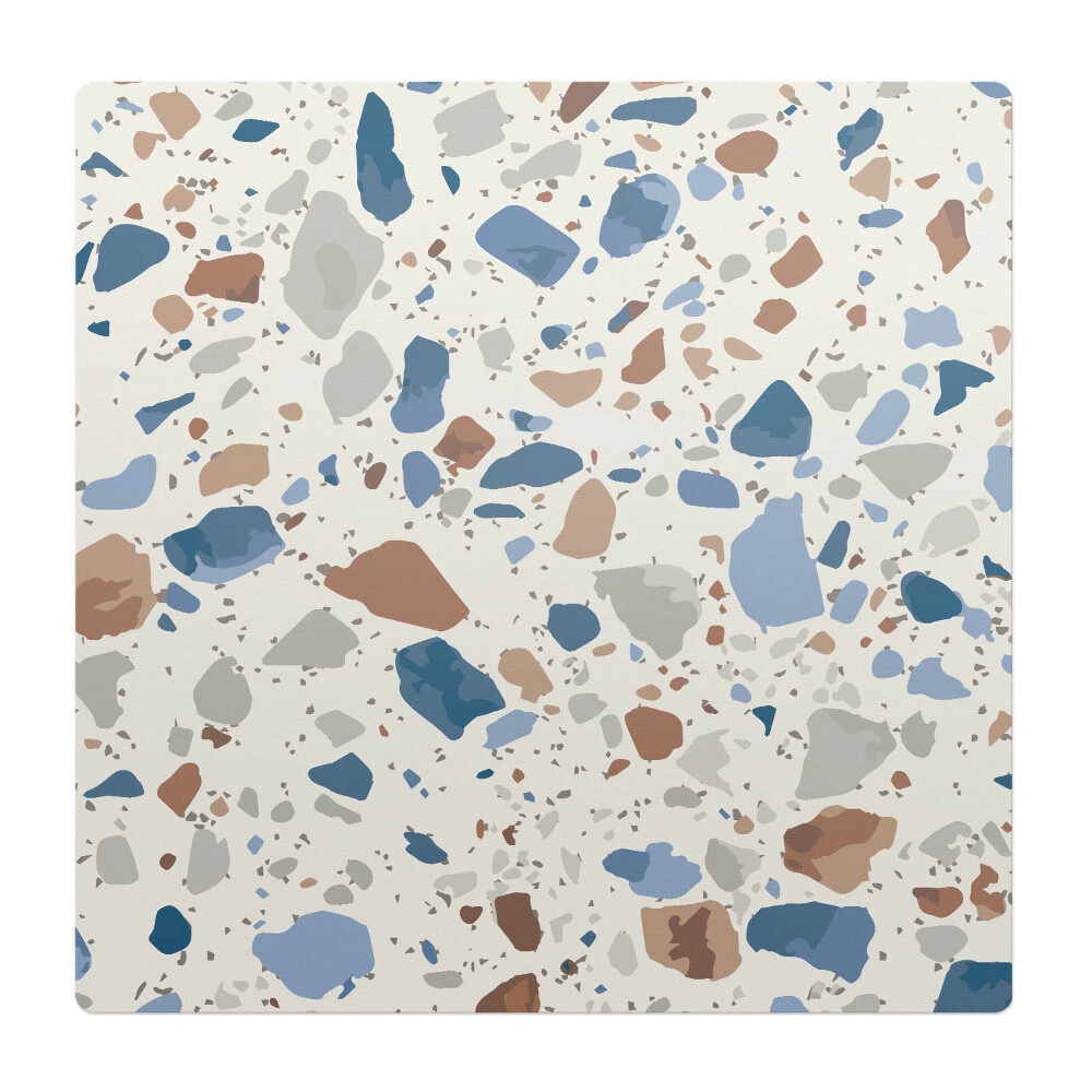 Mata pod fotel ochrona paneli Terazzo w pastelach