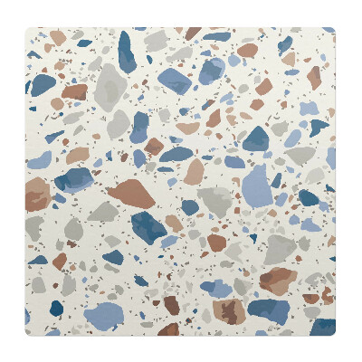 Mata pod fotel ochrona paneli Terazzo w pastelach