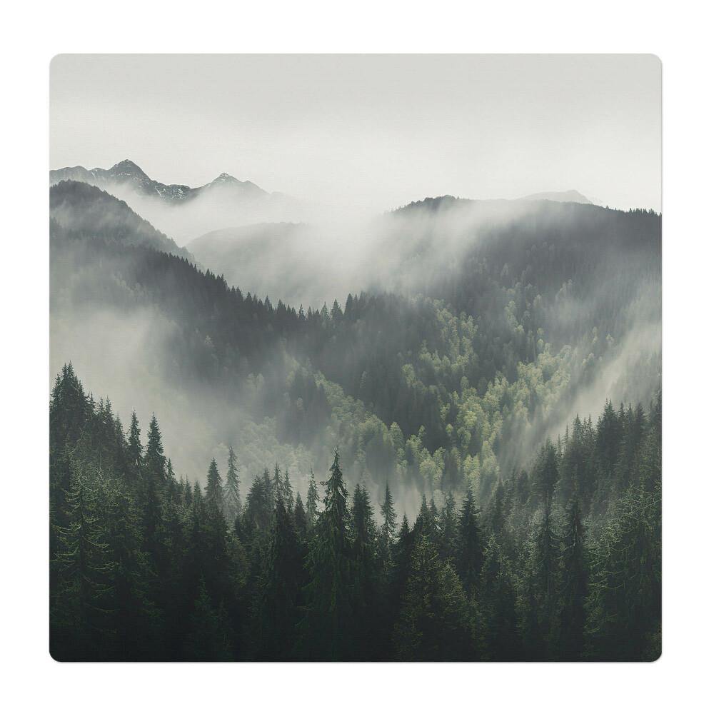 Mata pod fotel ochrona paneli Mgła nad lasem