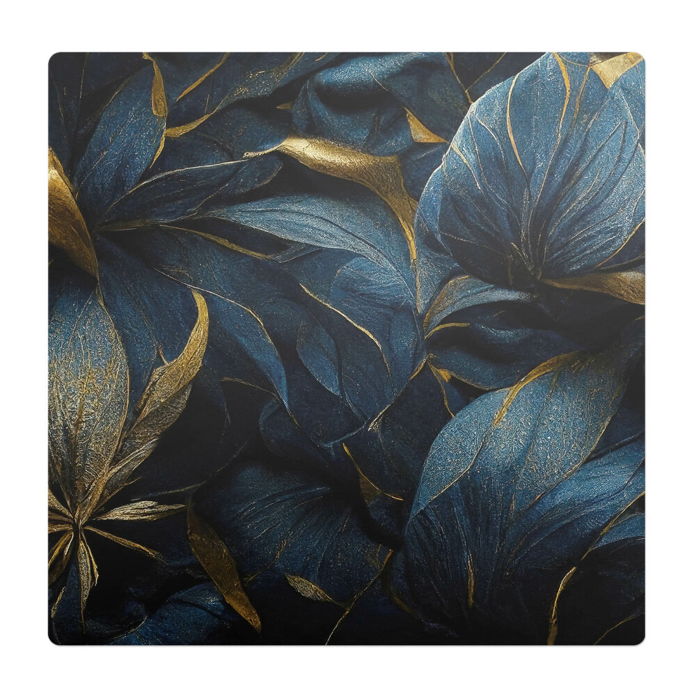 Mata pod fotel biurowy Liście z elegancją