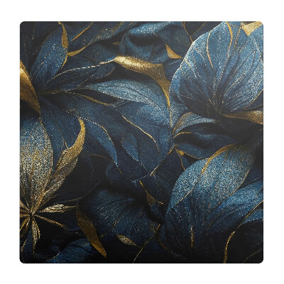 Mata pod fotel biurowy Liście z elegancją