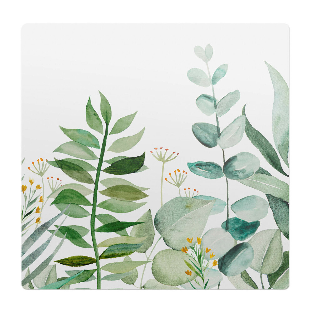 Mata pod fotel ochrona paneli Akwarelowe liście