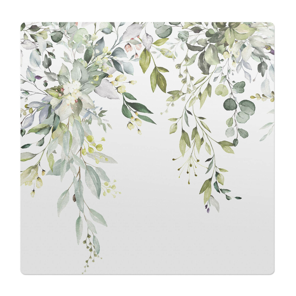 Mata pod krzesło do biura Delikatne liście