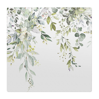 Mata pod krzesło do biura Delikatne liście