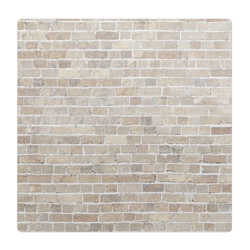 Mata na podłogę pod krzesło Ceglana ściana retro