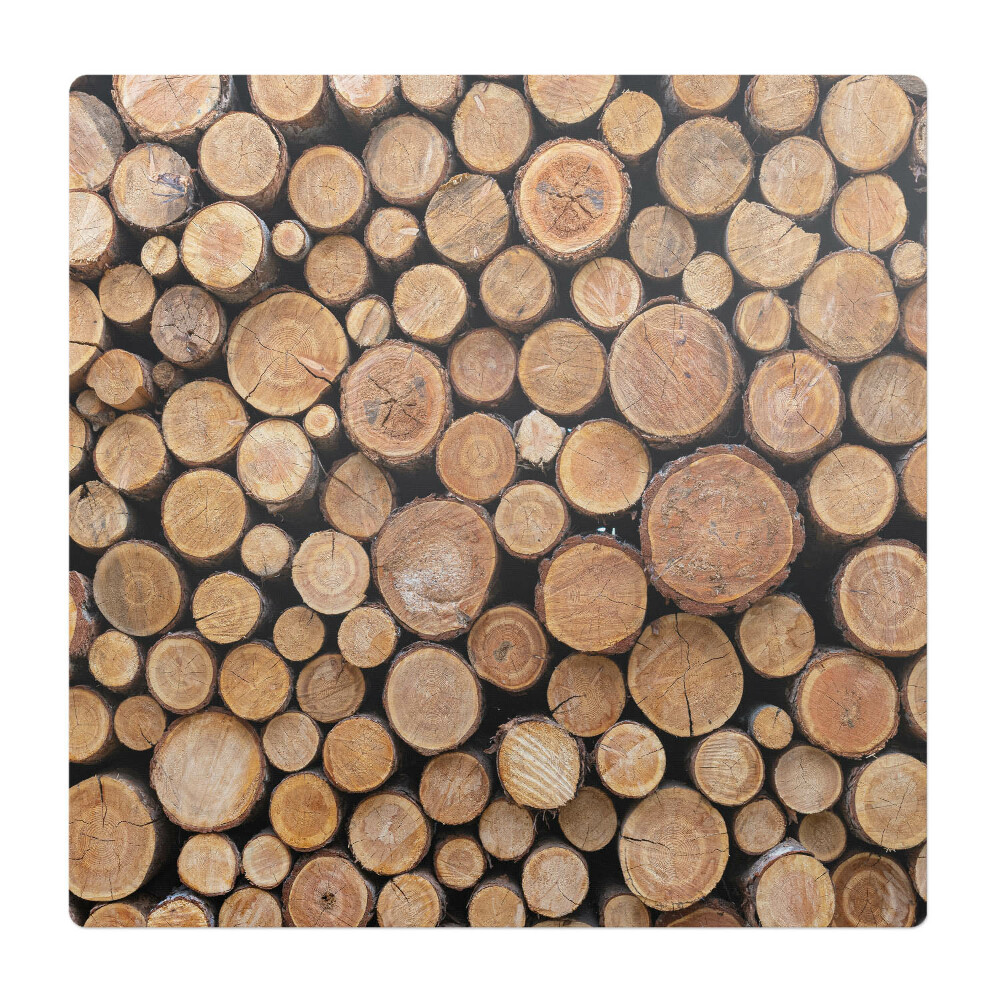 Podkładka pod krzesło obrotowe Stosy drewnianych bali