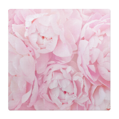 Mata pod fotel ochrona paneli Pastelowe piwonie